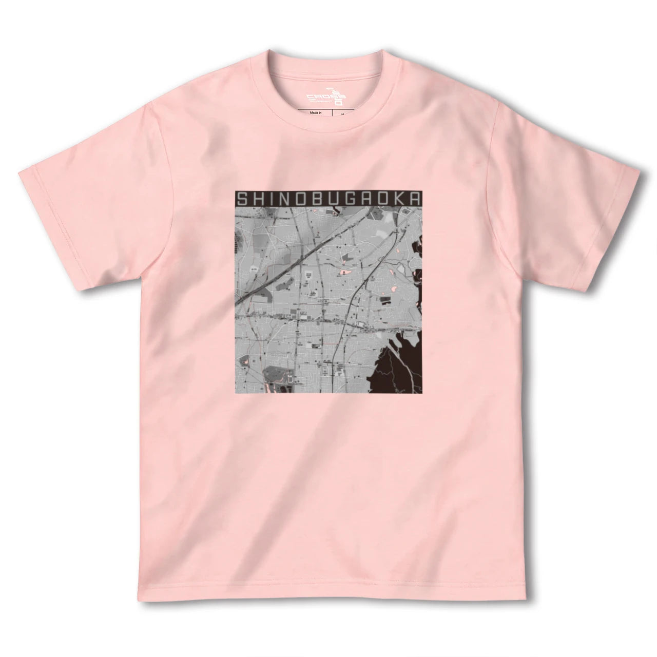 【忍ケ丘(大阪府)】地図柄ヘビーウェイトTシャツ