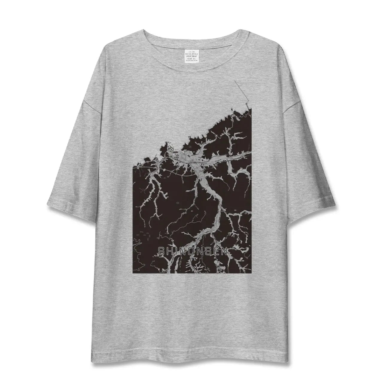 【新温泉(兵庫県)】地図柄ビッグシルエットTシャツ