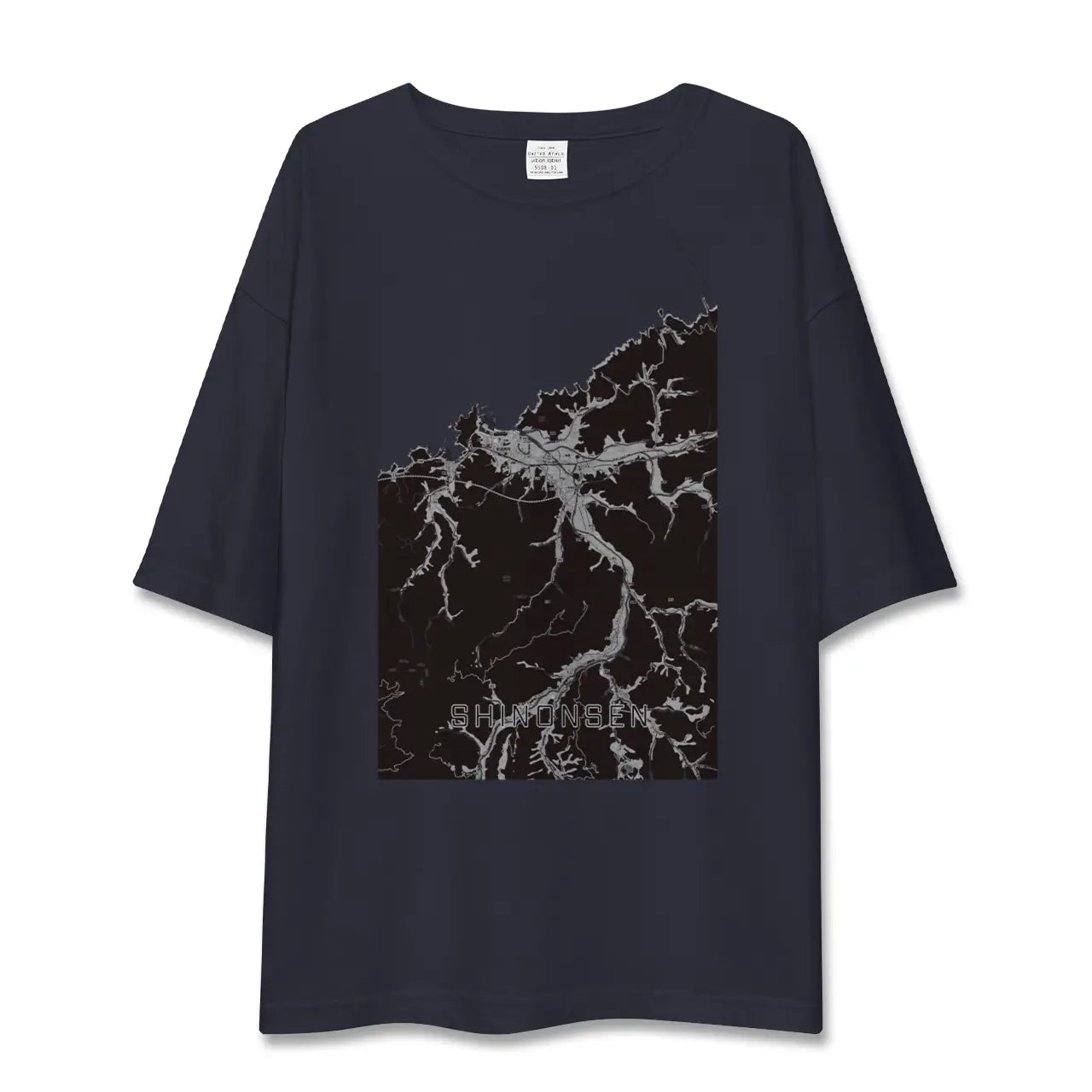 【新温泉(兵庫県)】地図柄ビッグシルエットTシャツ