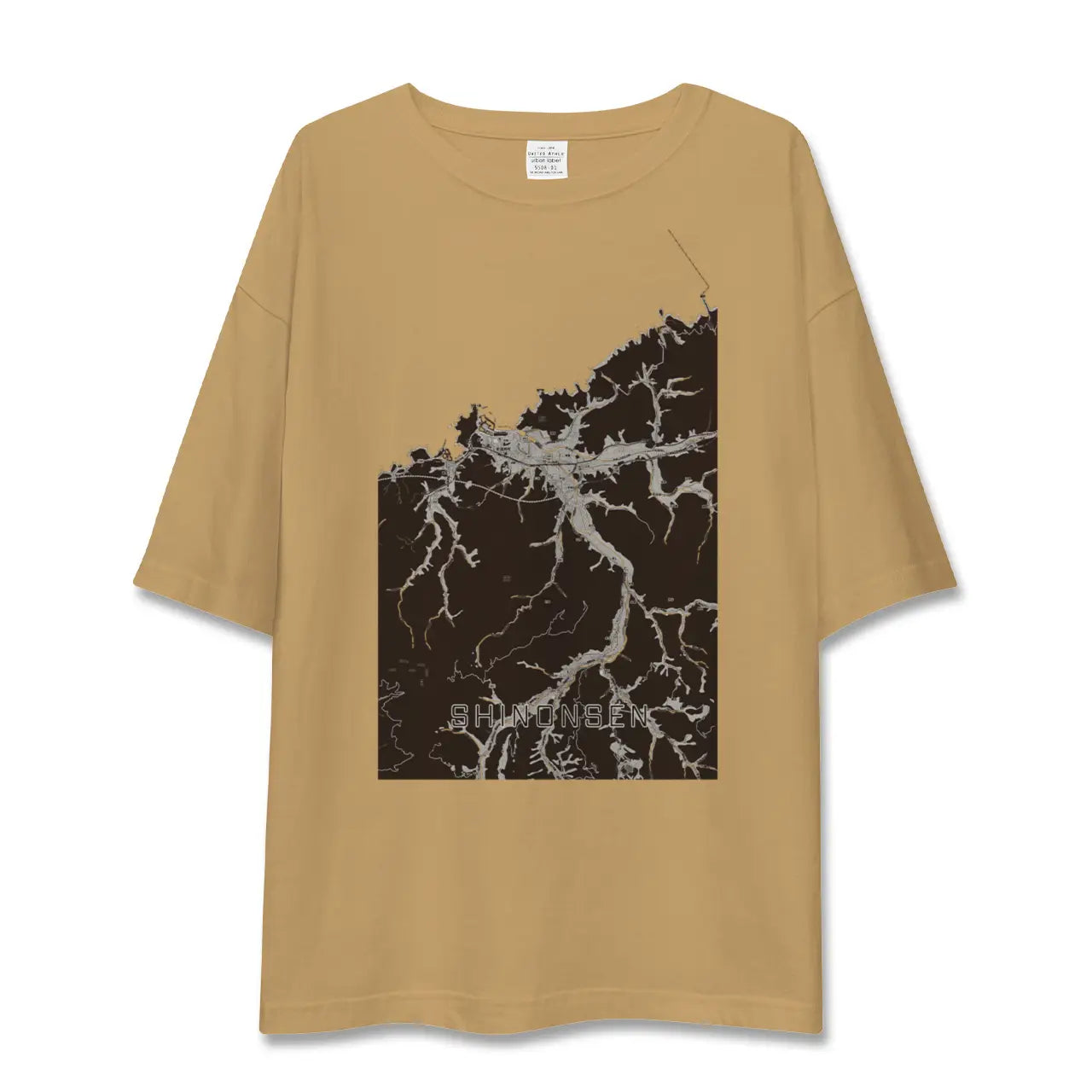 【新温泉(兵庫県)】地図柄ビッグシルエットTシャツ