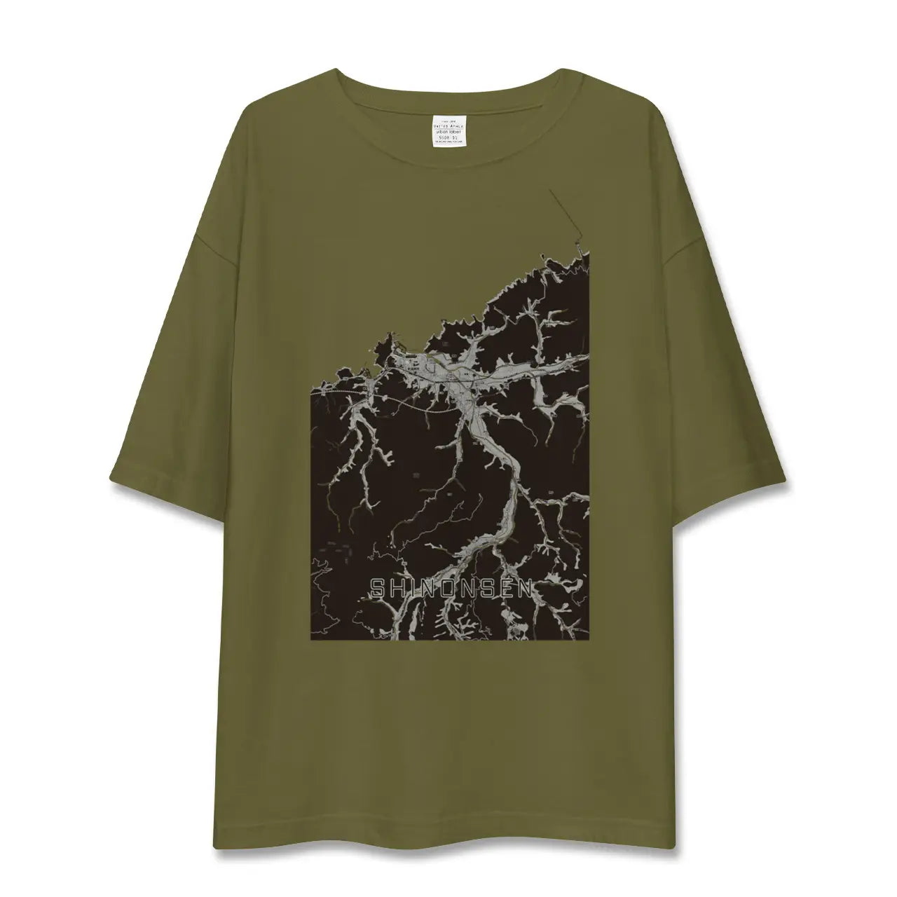 【新温泉(兵庫県)】地図柄ビッグシルエットTシャツ