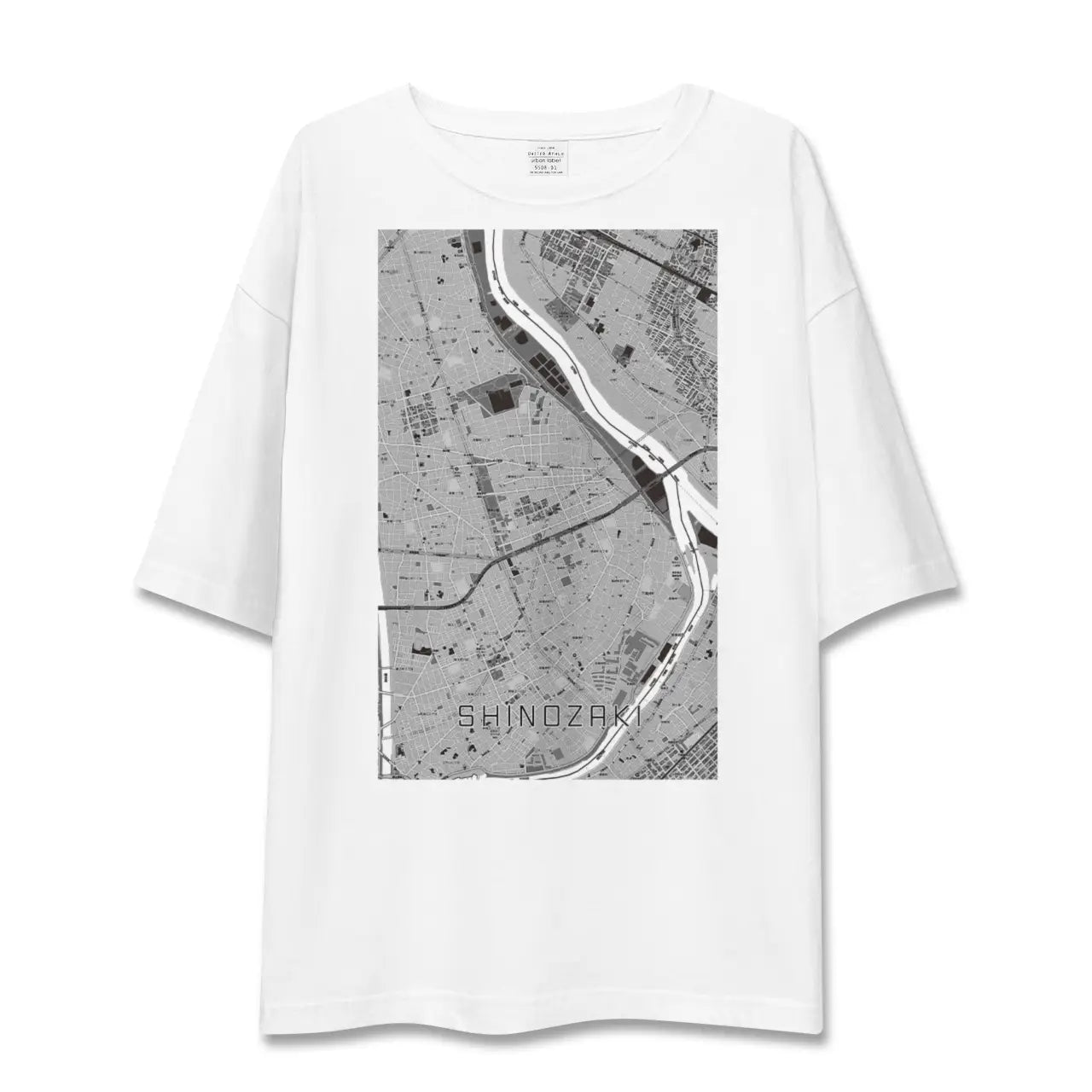 【篠崎(東京都)】地図柄ビッグシルエットTシャツ