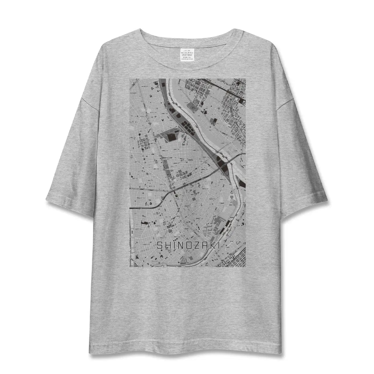 【篠崎(東京都)】地図柄ビッグシルエットTシャツ