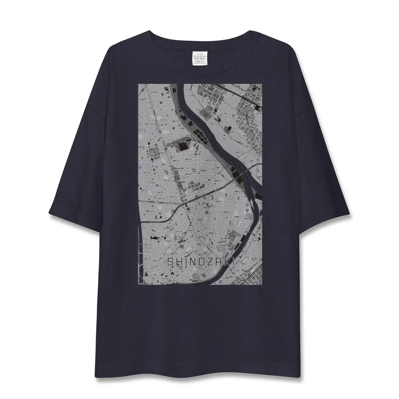 【篠崎(東京都)】地図柄ビッグシルエットTシャツ