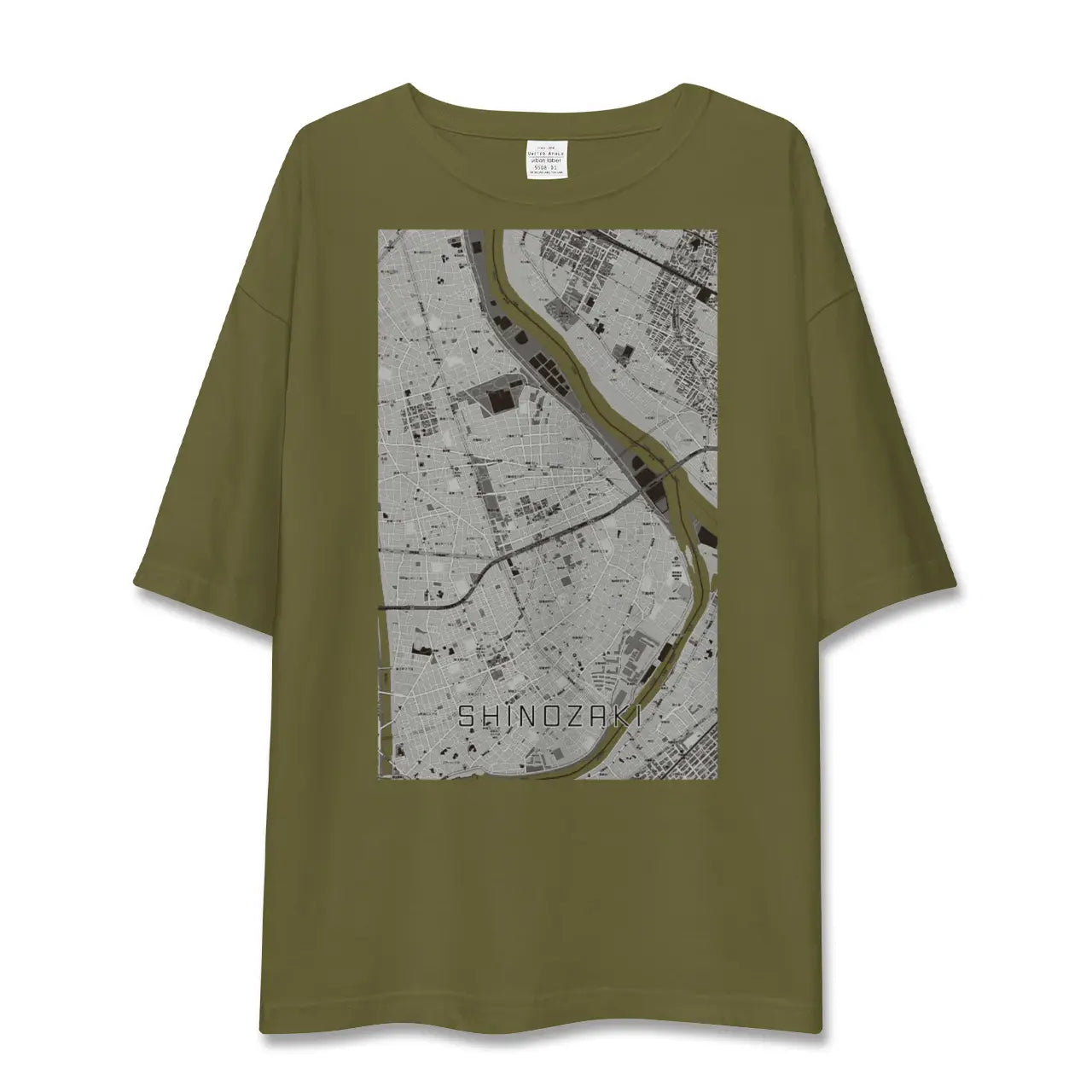 【篠崎(東京都)】地図柄ビッグシルエットTシャツ