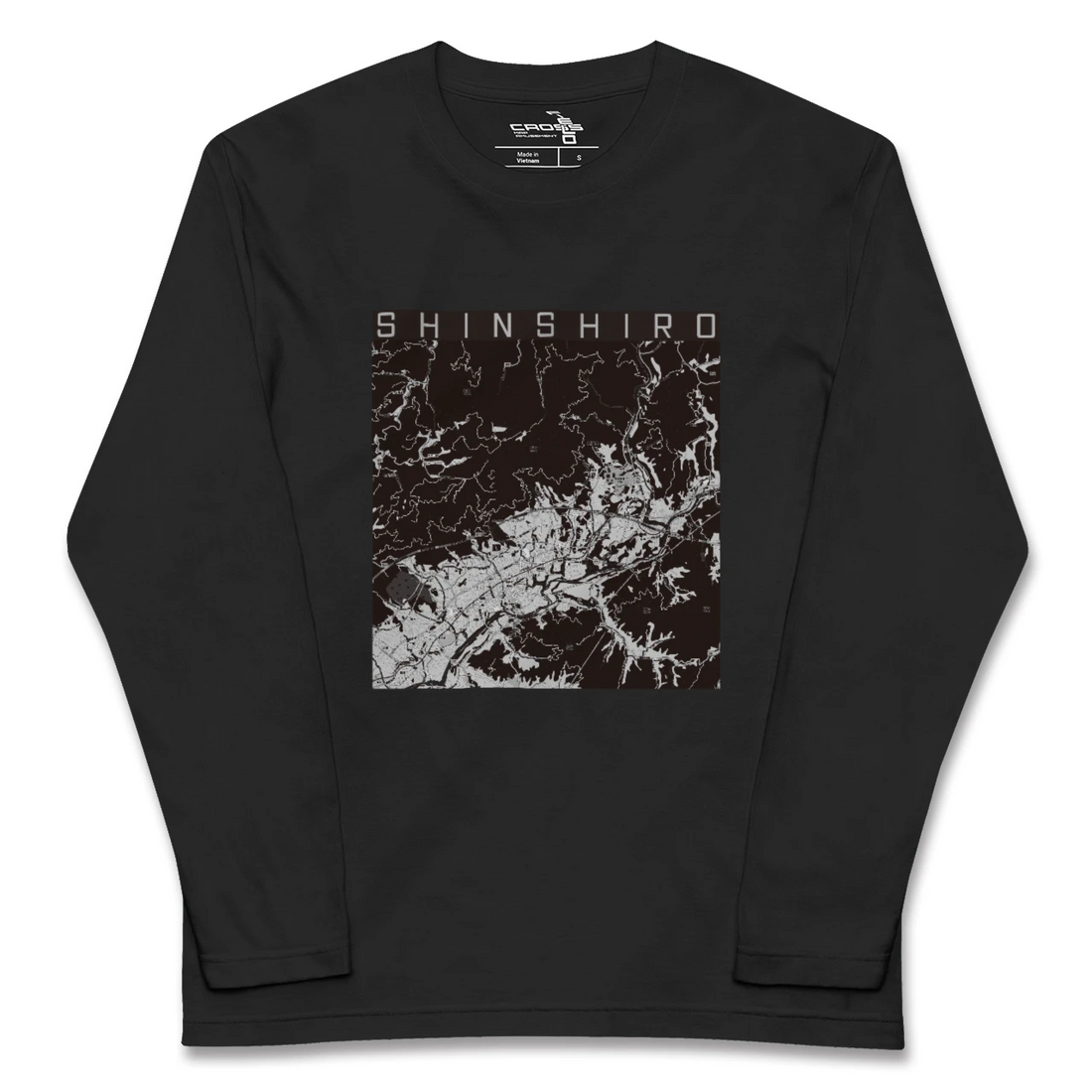 【新城(愛知県)】地図柄ロングスリーブTシャツ