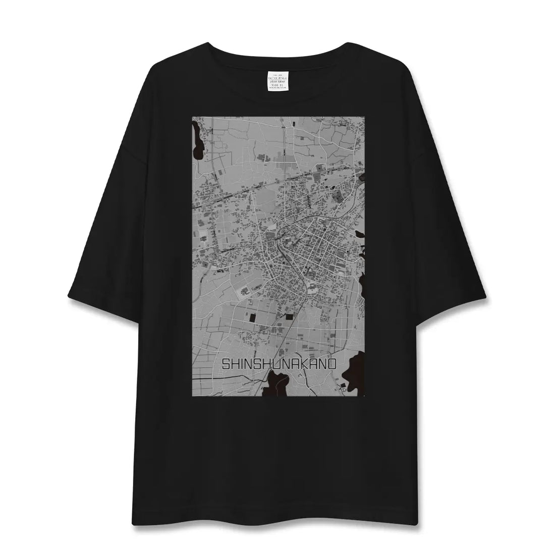 【信州中野(長野県)】地図柄ビッグシルエットTシャツ