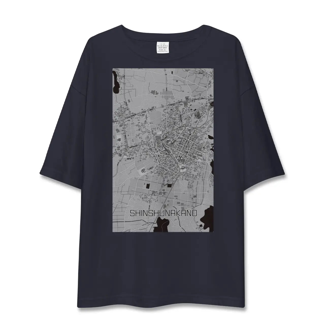 【信州中野(長野県)】地図柄ビッグシルエットTシャツ
