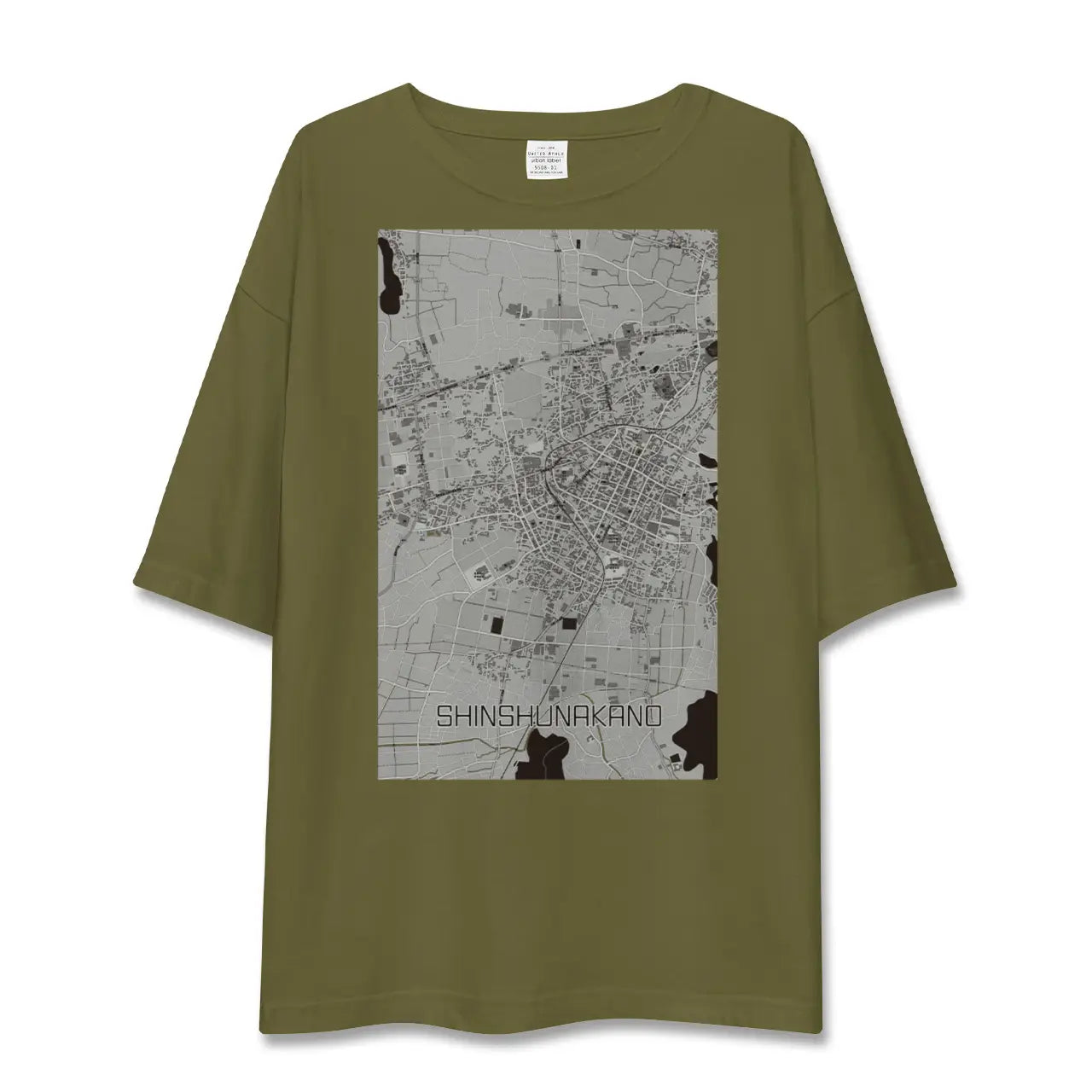 【信州中野(長野県)】地図柄ビッグシルエットTシャツ