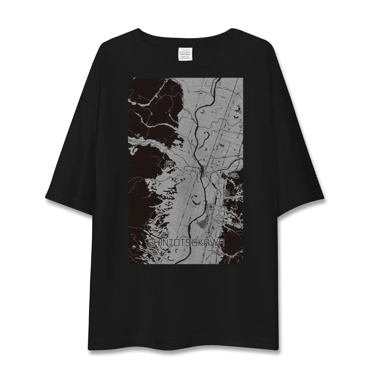 【新十津川(北海道)】地図柄ビッグシルエットTシャツ