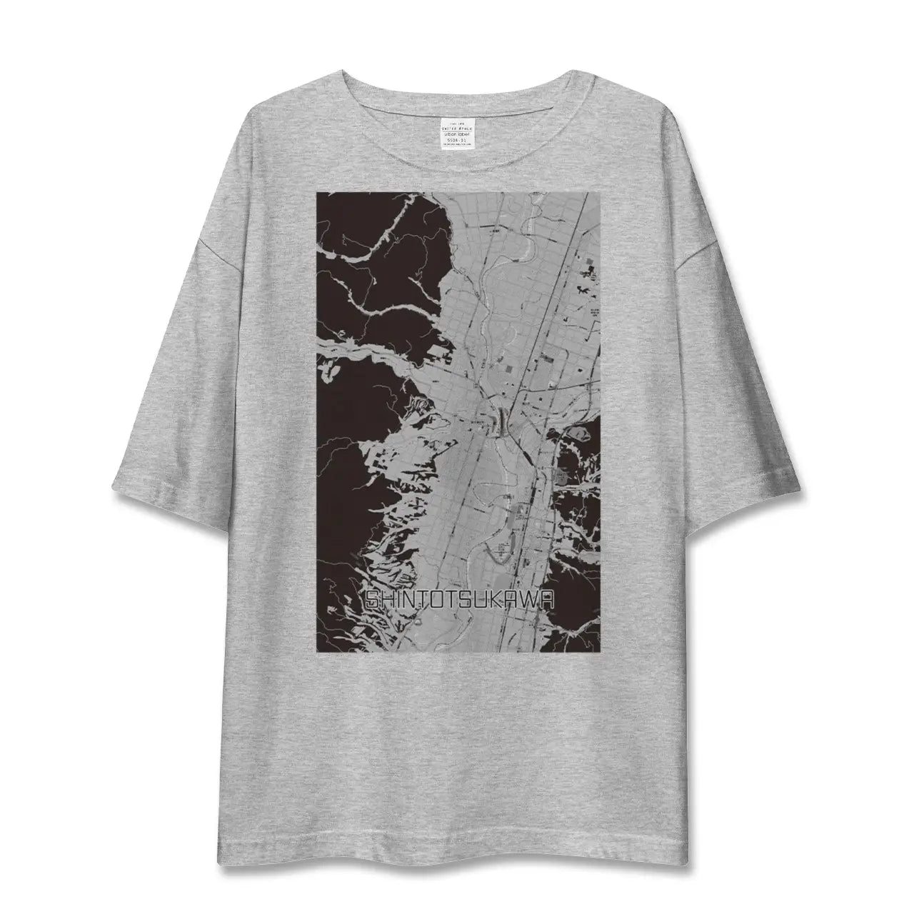 【新十津川(北海道)】地図柄ビッグシルエットTシャツ