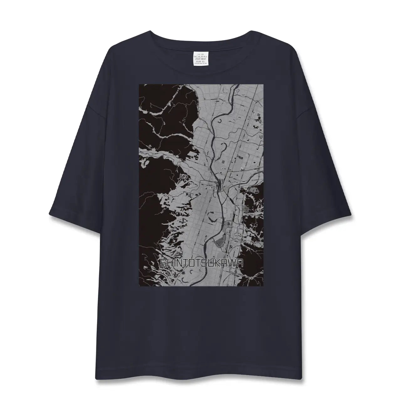 【新十津川(北海道)】地図柄ビッグシルエットTシャツ