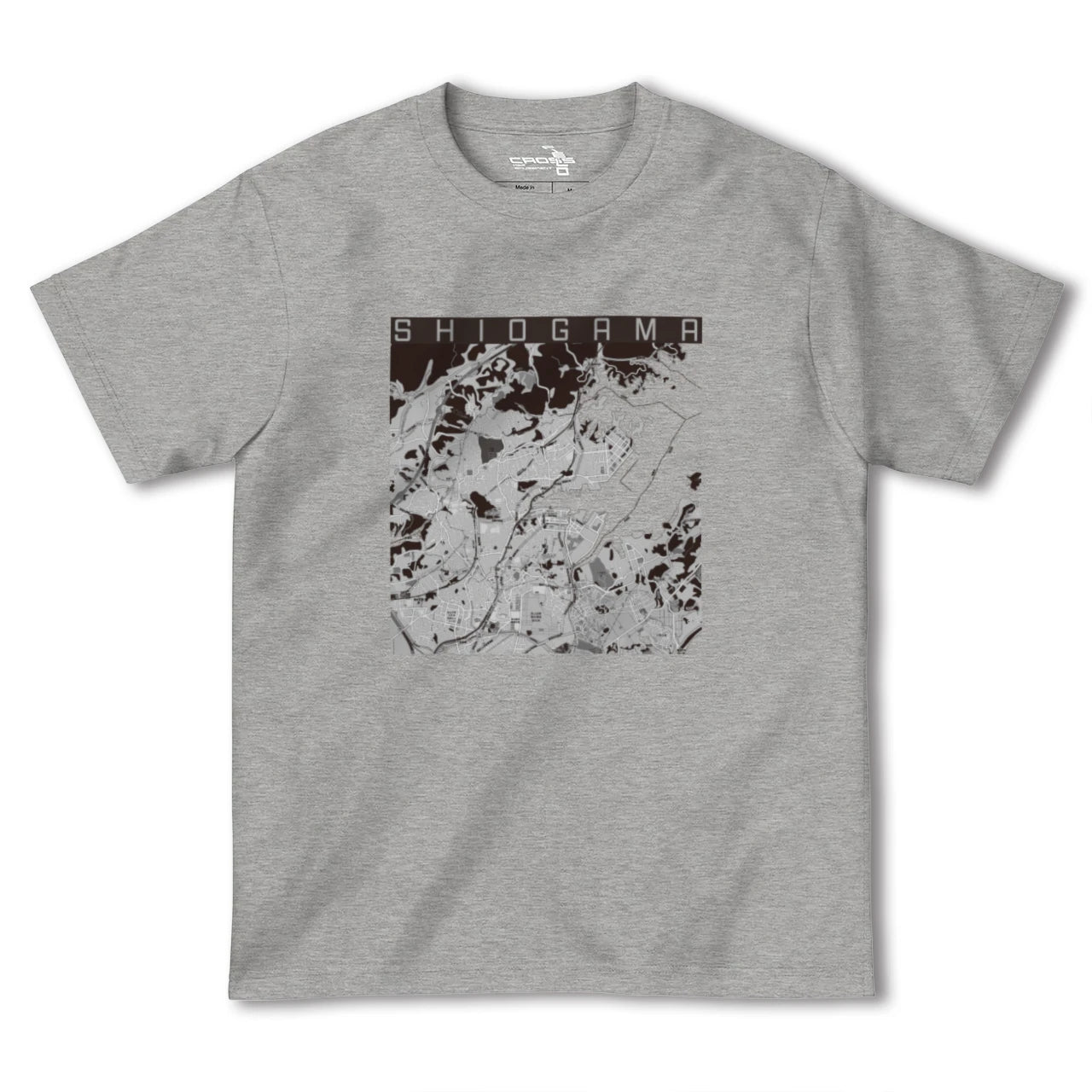 【塩竈(宮城県)】地図柄ヘビーウェイトTシャツ