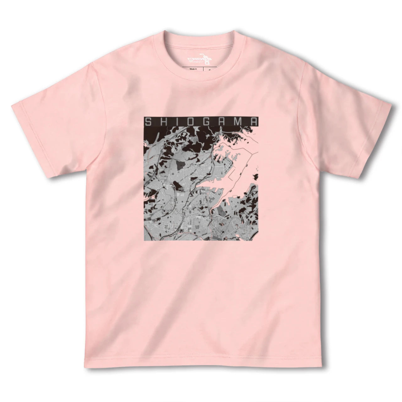 【塩竈(宮城県)】地図柄ヘビーウェイトTシャツ