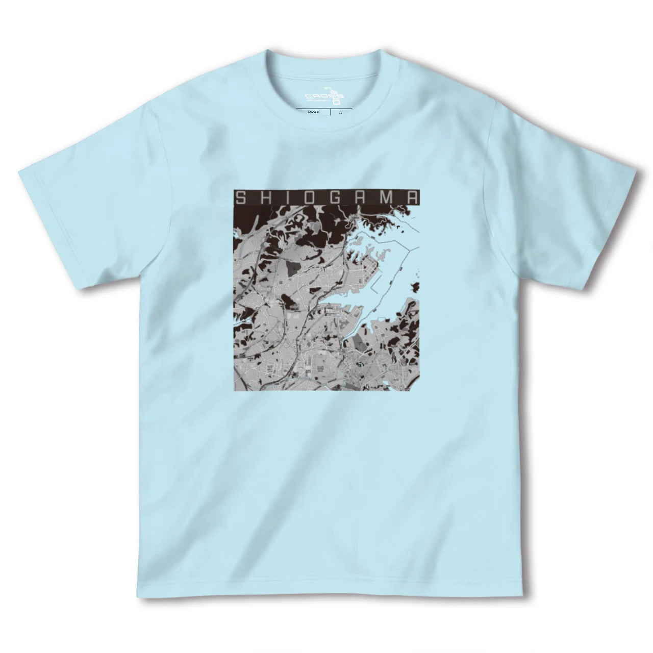 【塩竈(宮城県)】地図柄ヘビーウェイトTシャツ