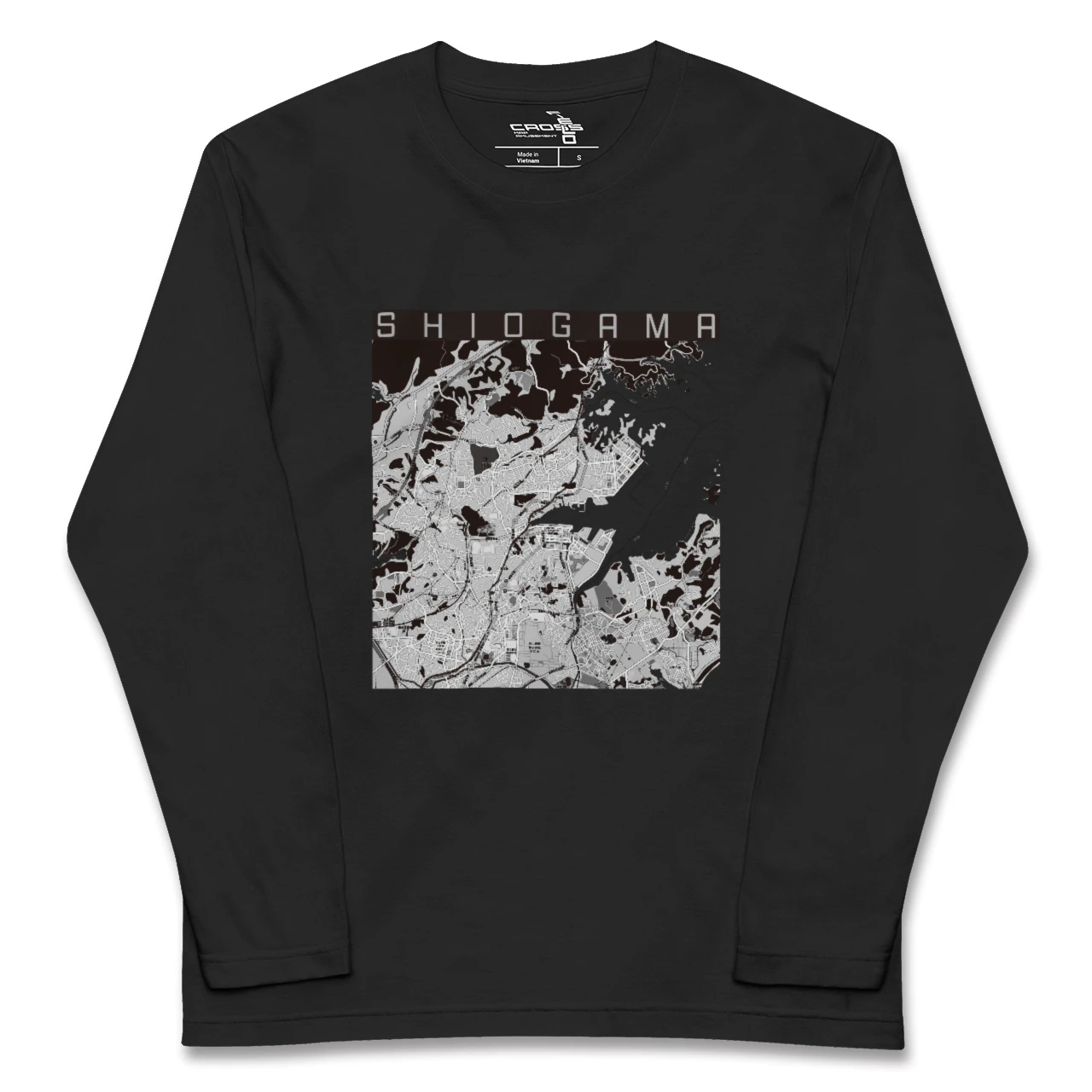 【塩竈(宮城県)】地図柄ロングスリーブTシャツ