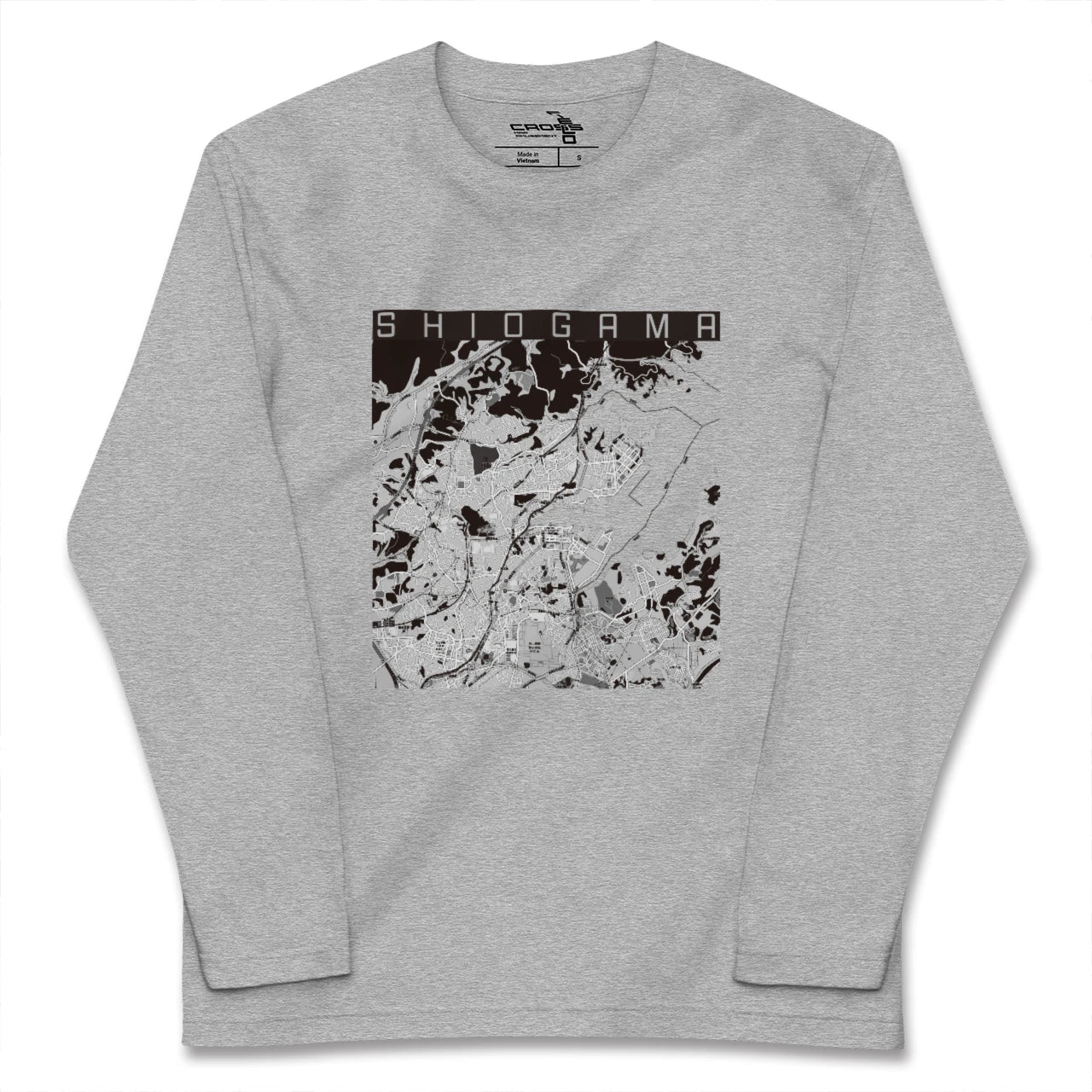 【塩竈(宮城県)】地図柄ロングスリーブTシャツ