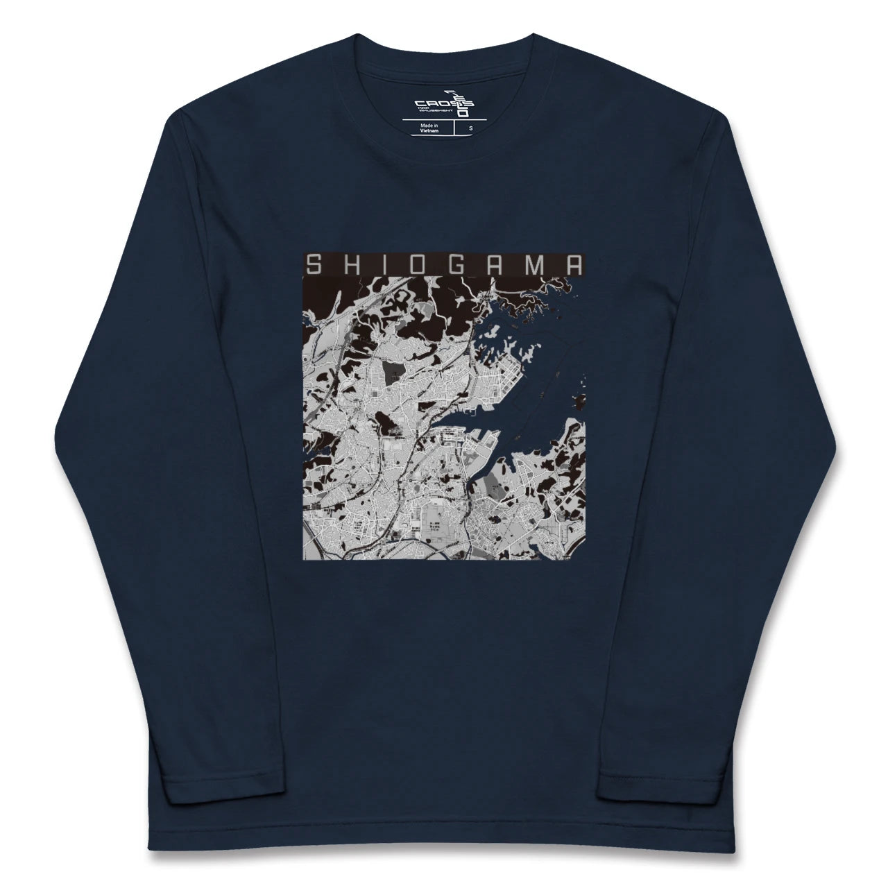 【塩竈(宮城県)】地図柄ロングスリーブTシャツ