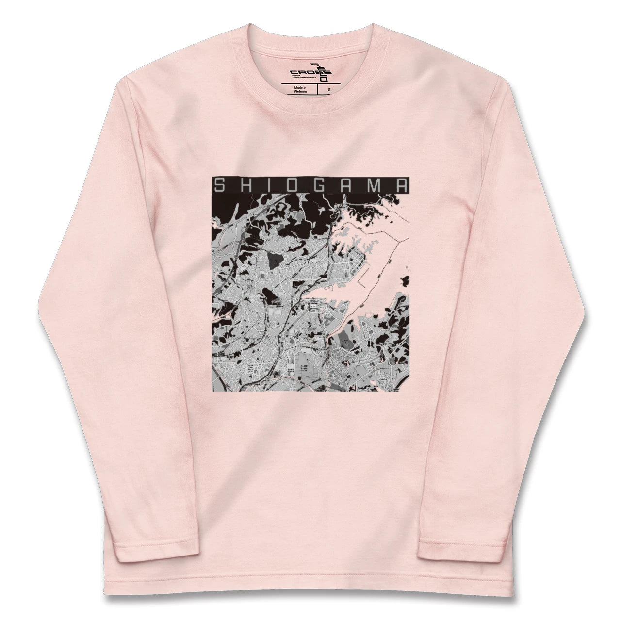 【塩竈(宮城県)】地図柄ロングスリーブTシャツ