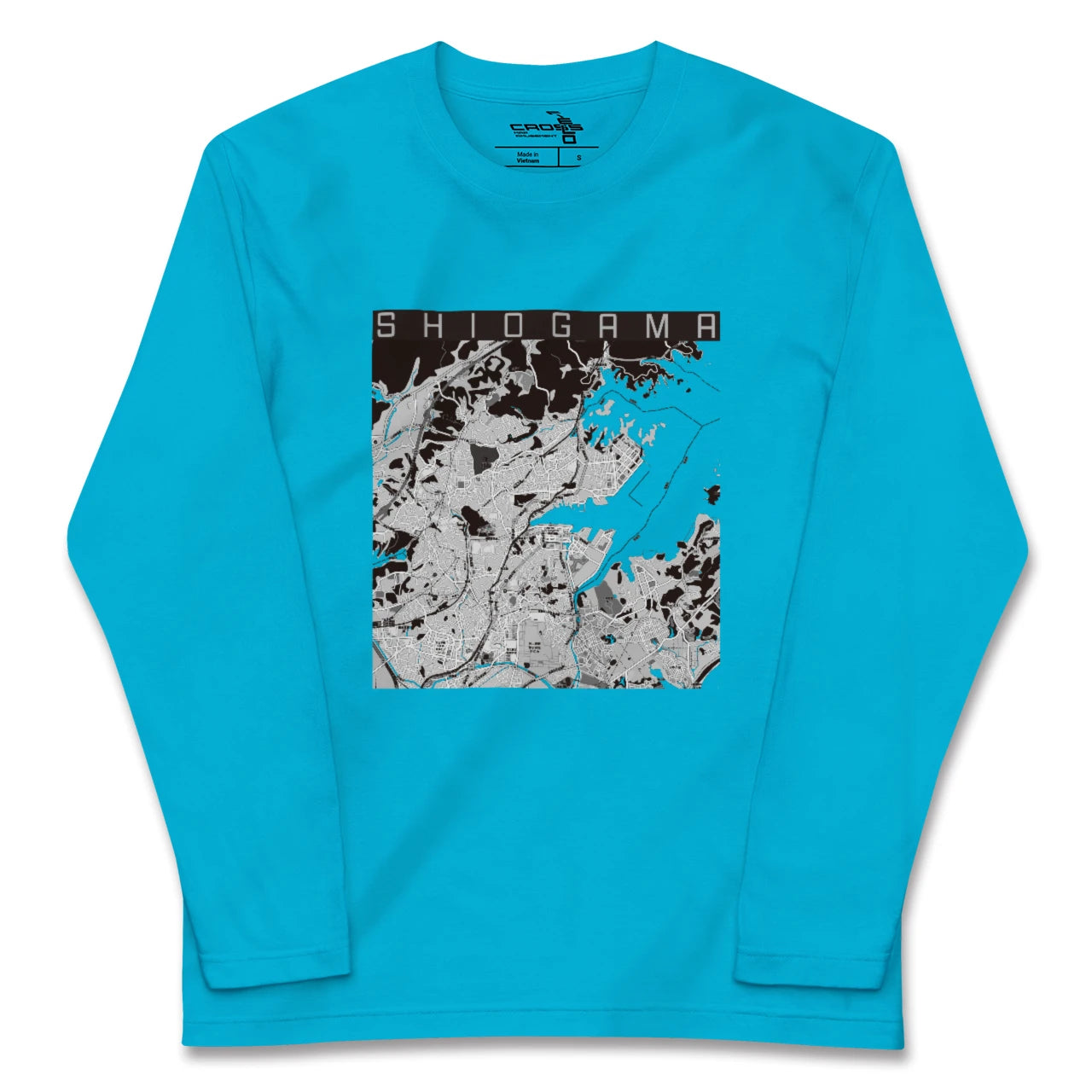 【塩竈(宮城県)】地図柄ロングスリーブTシャツ
