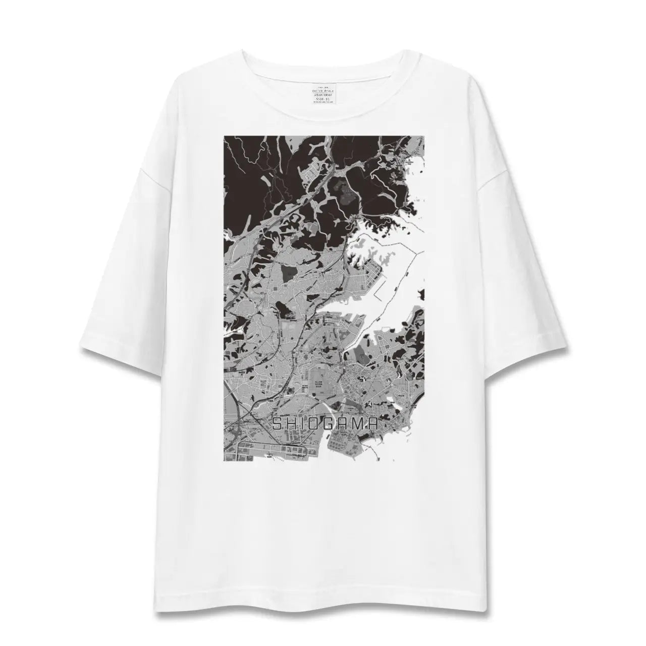 【塩竈(宮城県)】地図柄ビッグシルエットTシャツ