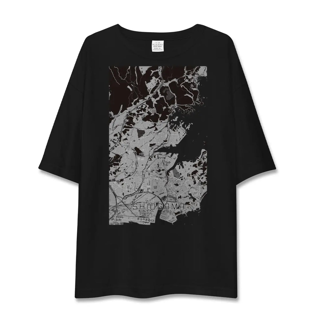 【塩竈(宮城県)】地図柄ビッグシルエットTシャツ