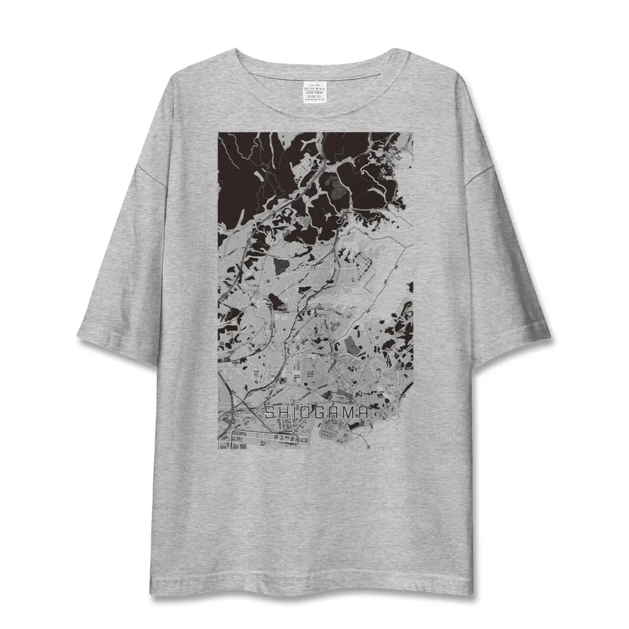 【塩竈(宮城県)】地図柄ビッグシルエットTシャツ