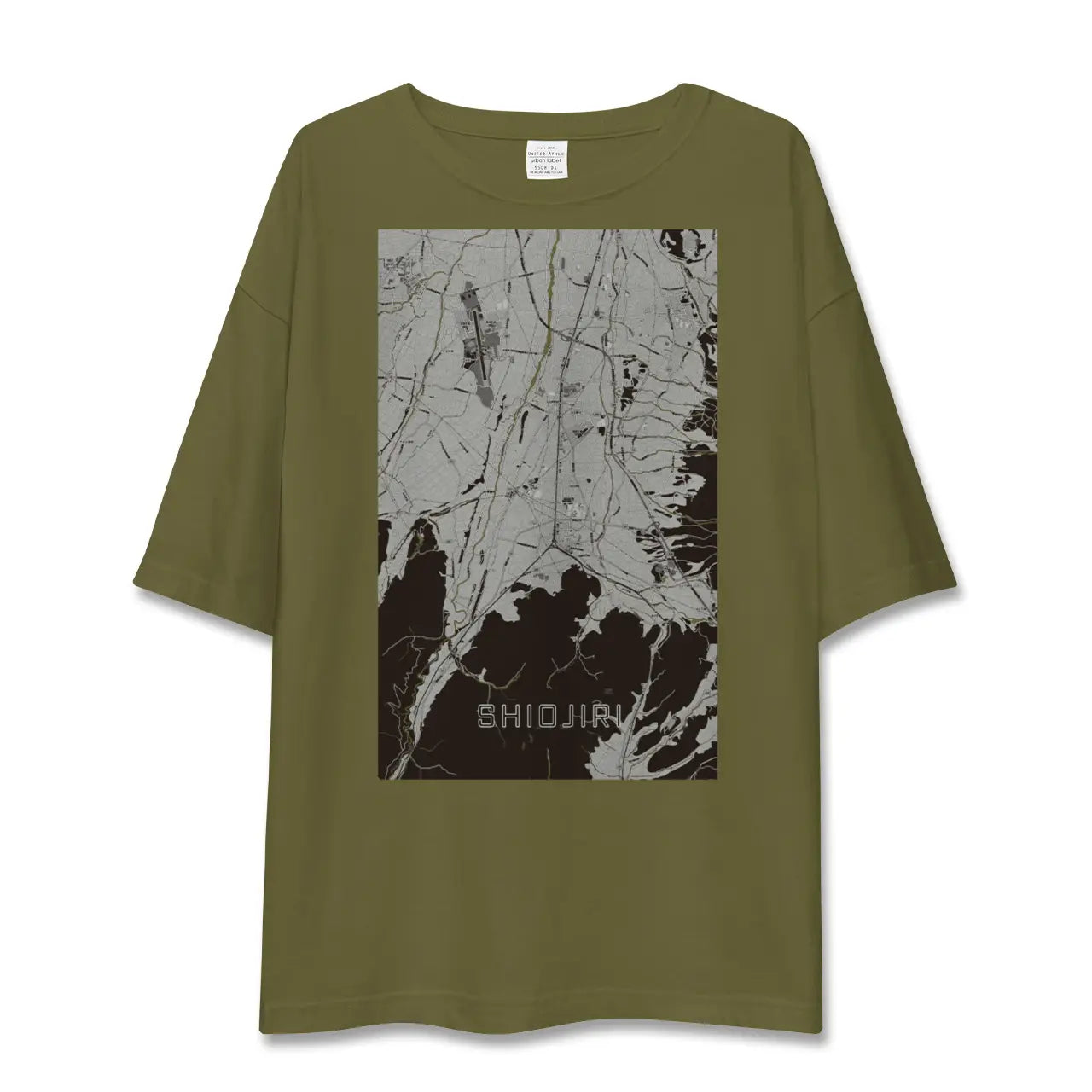 【塩尻(長野県)】地図柄ビッグシルエットTシャツ