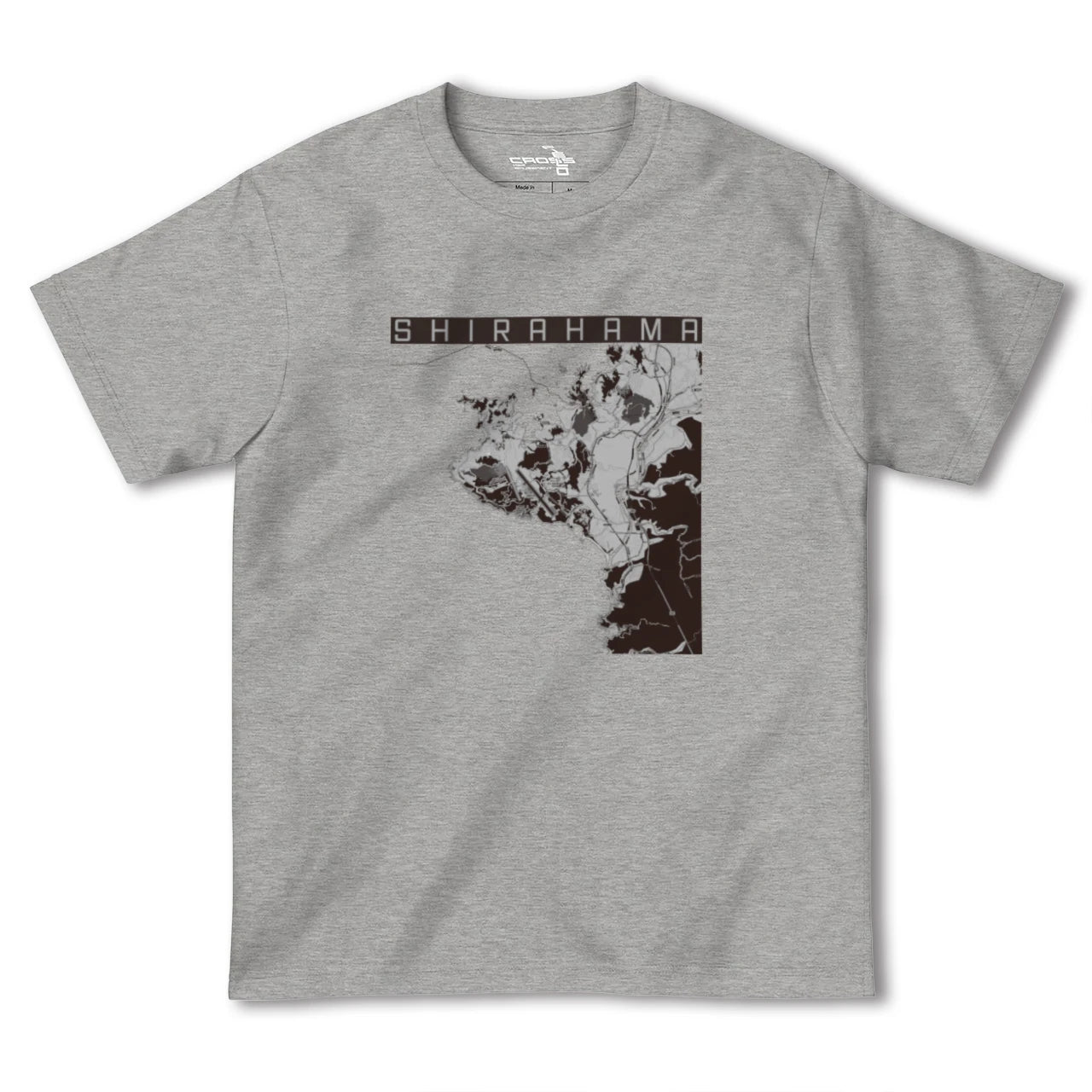 【白浜(和歌山県)】地図柄ヘビーウェイトTシャツ
