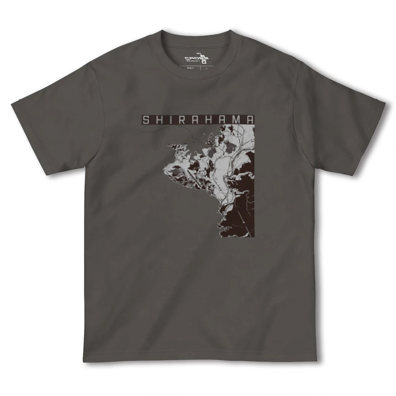 【白浜(和歌山県)】地図柄ヘビーウェイトTシャツ