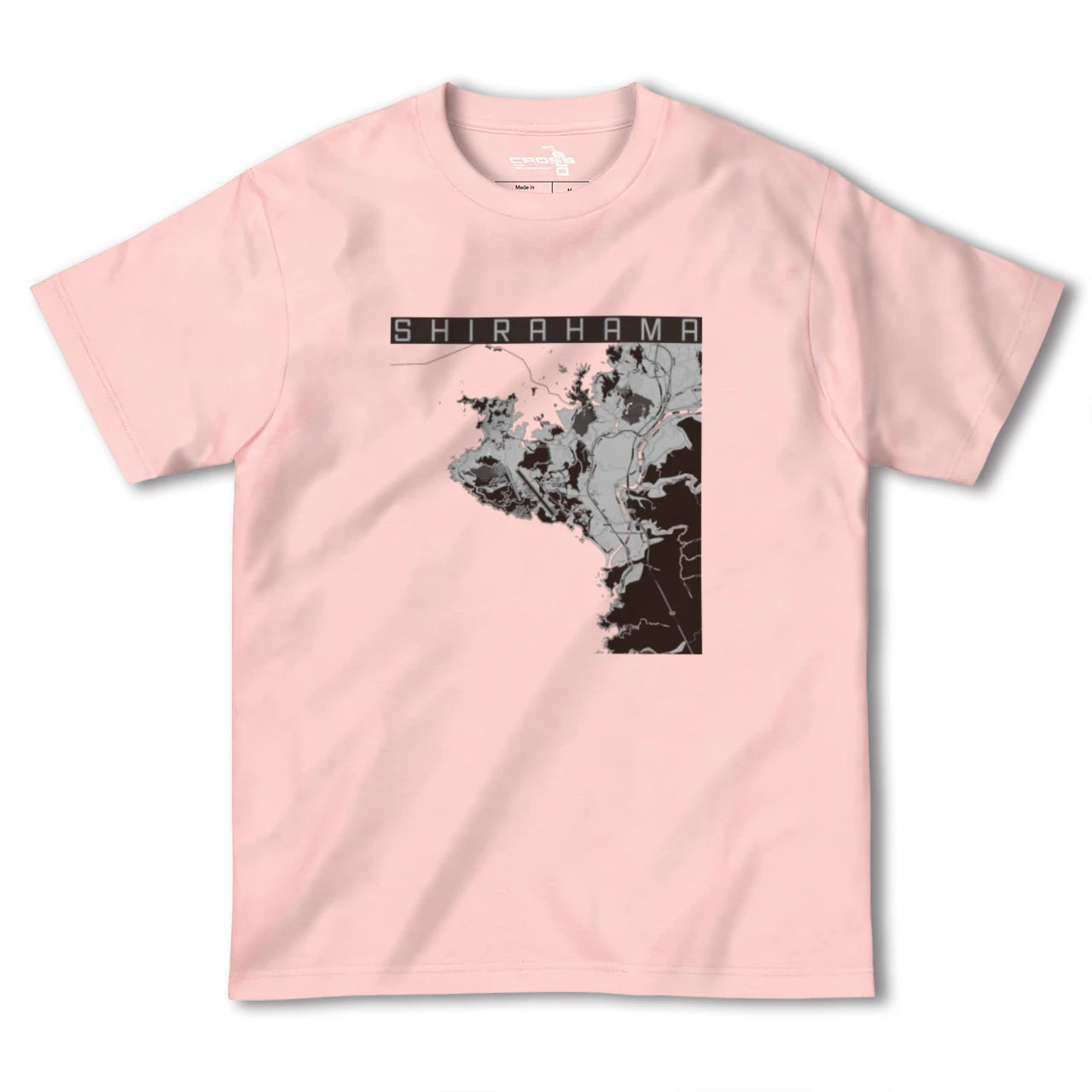 【白浜(和歌山県)】地図柄ヘビーウェイトTシャツ