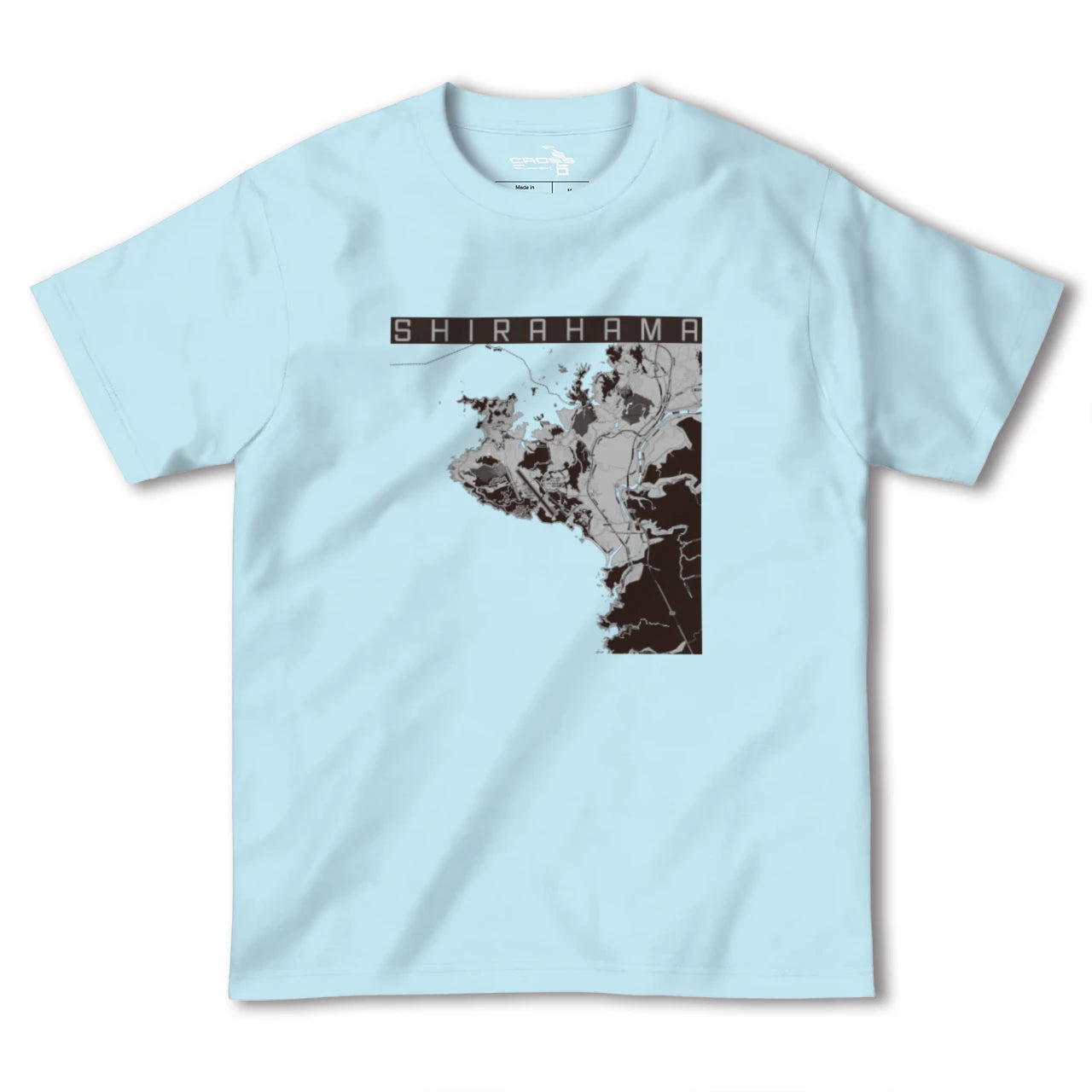 【白浜(和歌山県)】地図柄ヘビーウェイトTシャツ
