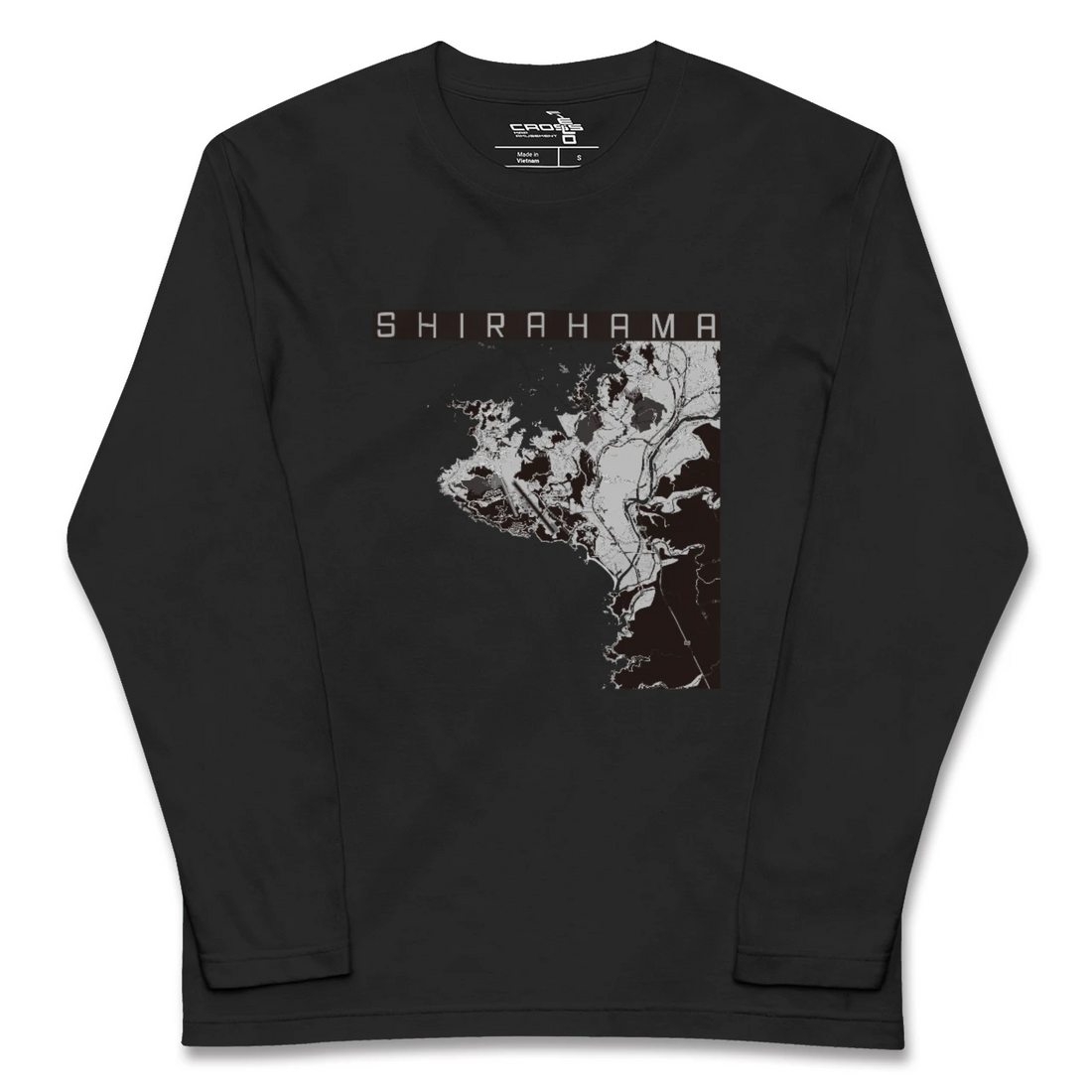 【白浜(和歌山県)】地図柄ロングスリーブTシャツ