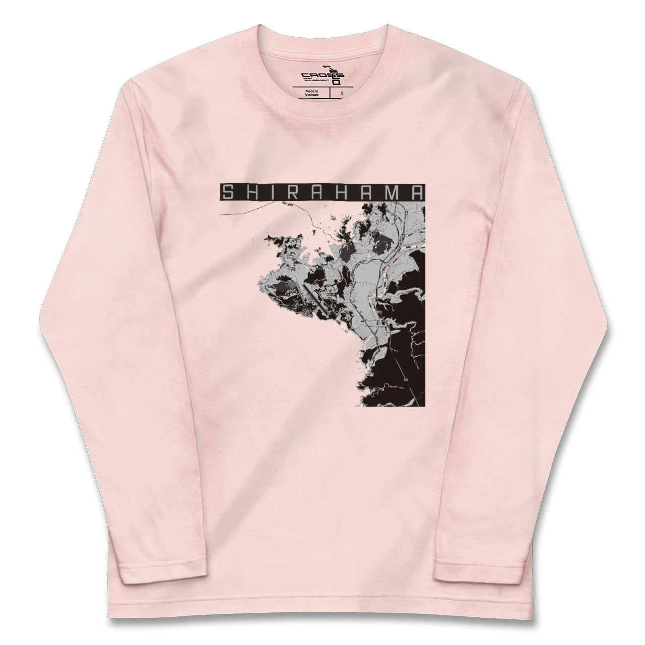 【白浜(和歌山県)】地図柄ロングスリーブTシャツ