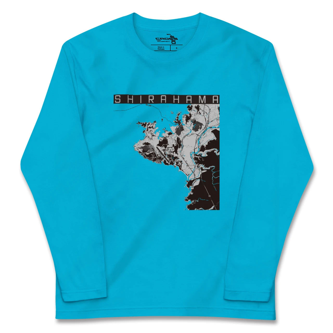 【白浜(和歌山県)】地図柄ロングスリーブTシャツ