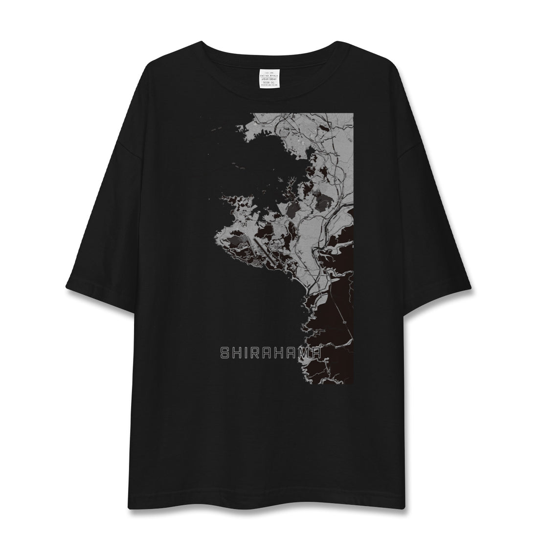 【白浜(和歌山県)】地図柄ビッグシルエットTシャツ