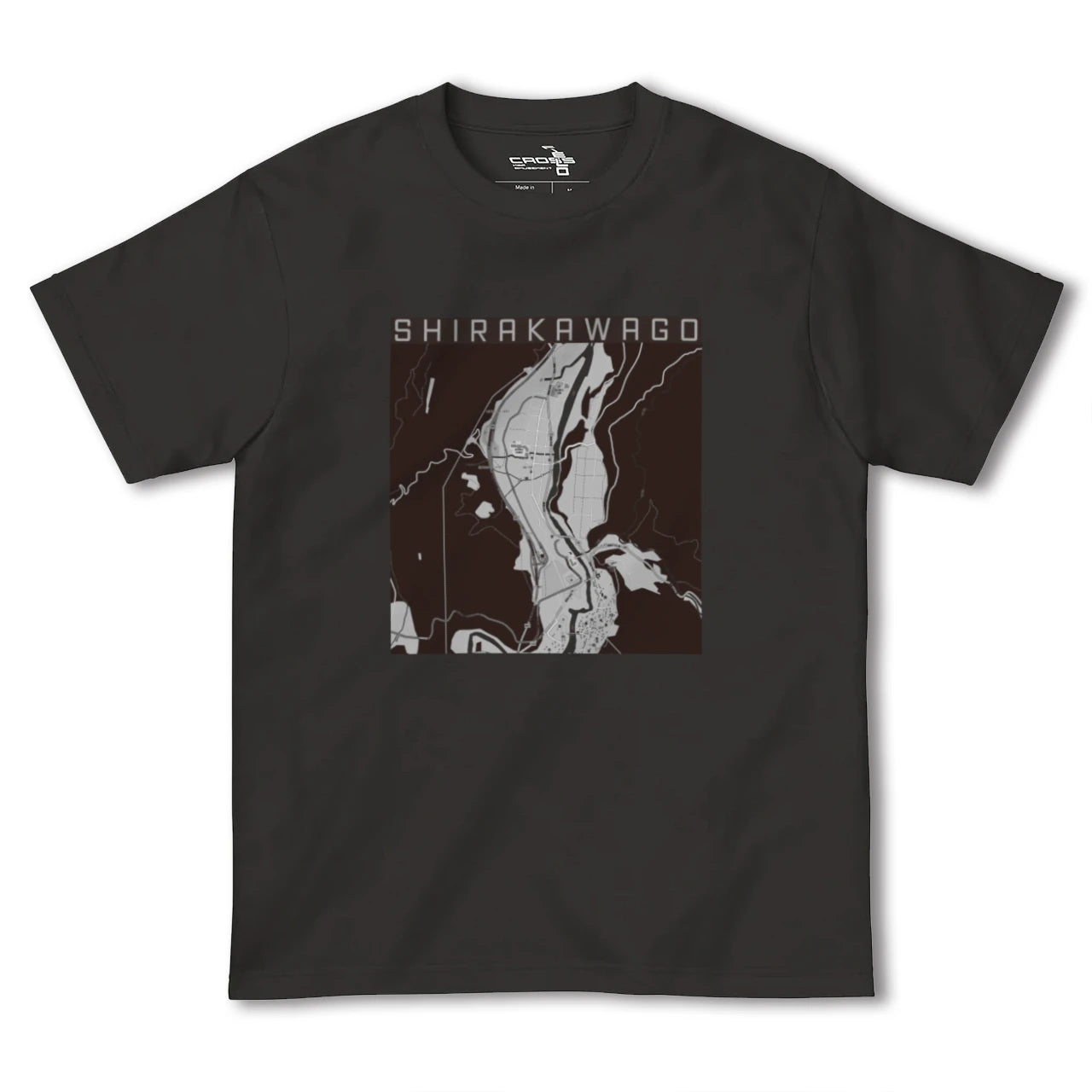 【白川郷(岐阜県)】地図柄ヘビーウェイトTシャツ