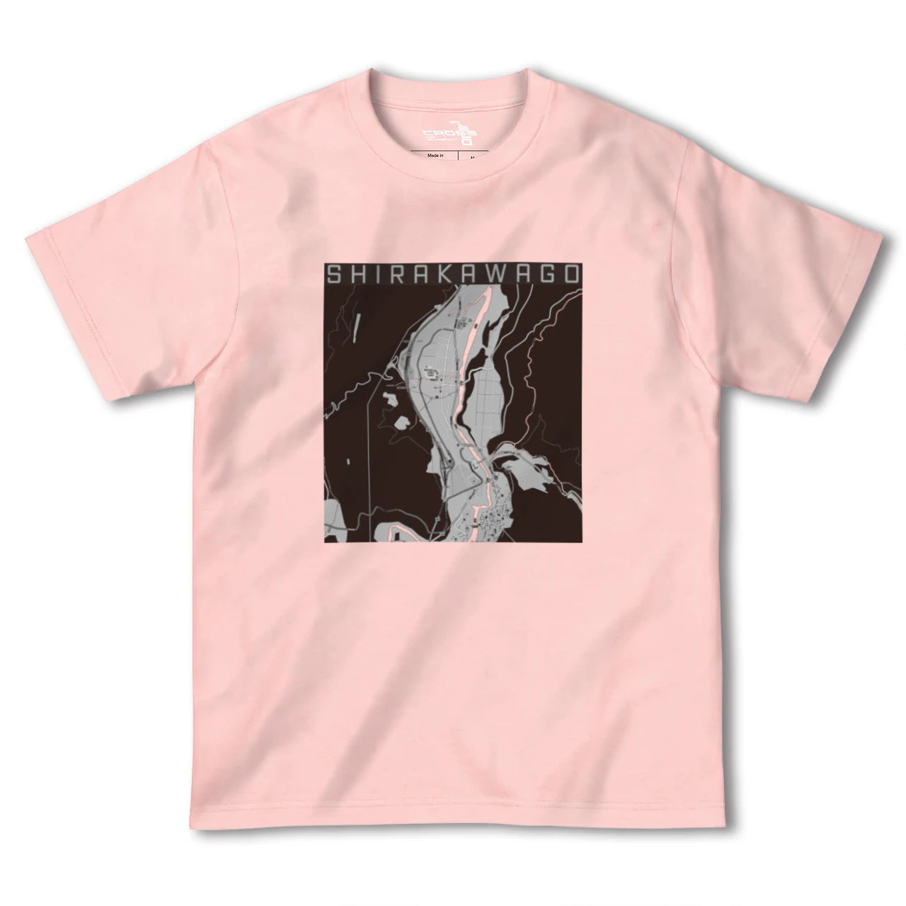 【白川郷(岐阜県)】地図柄ヘビーウェイトTシャツ