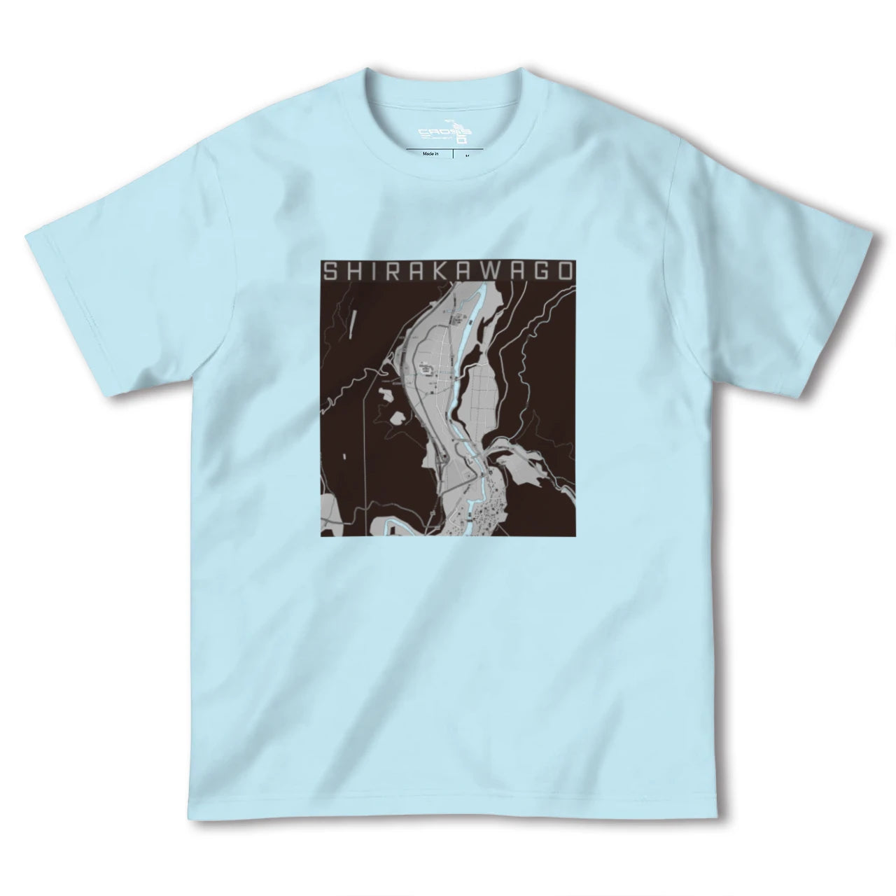 【白川郷(岐阜県)】地図柄ヘビーウェイトTシャツ