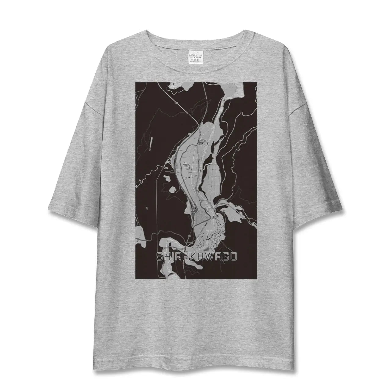 【白川郷(岐阜県)】地図柄ビッグシルエットTシャツ
