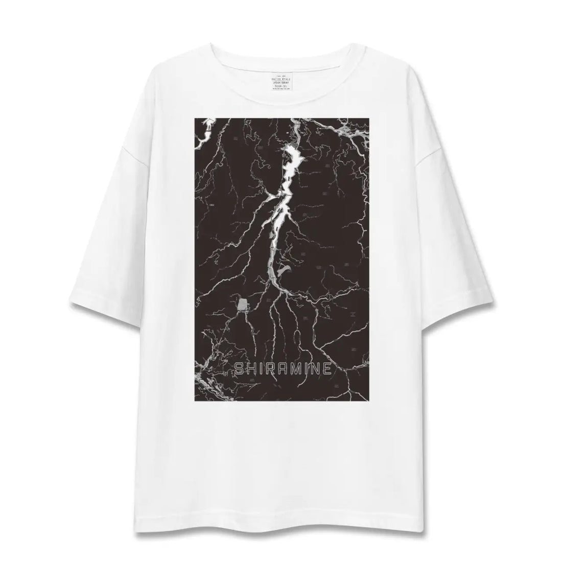 【白峰(石川県)】地図柄ビッグシルエットTシャツ