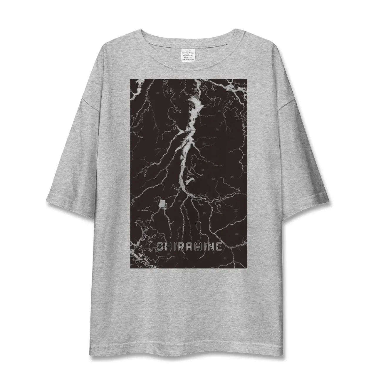 【白峰(石川県)】地図柄ビッグシルエットTシャツ