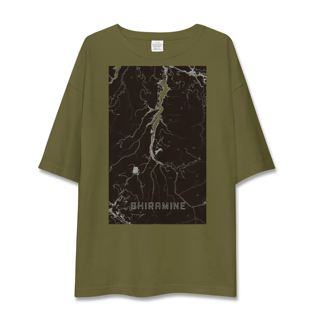 【白峰(石川県)】地図柄ビッグシルエットTシャツ