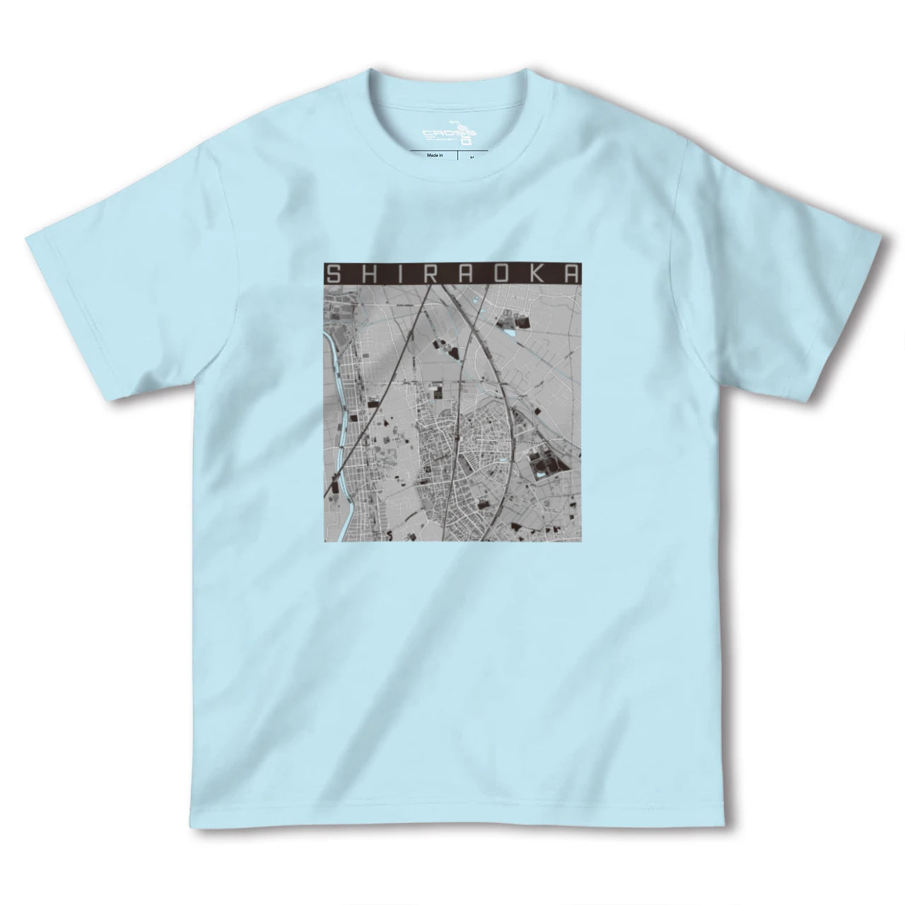 【白岡(埼玉県)】地図柄ヘビーウェイトTシャツ