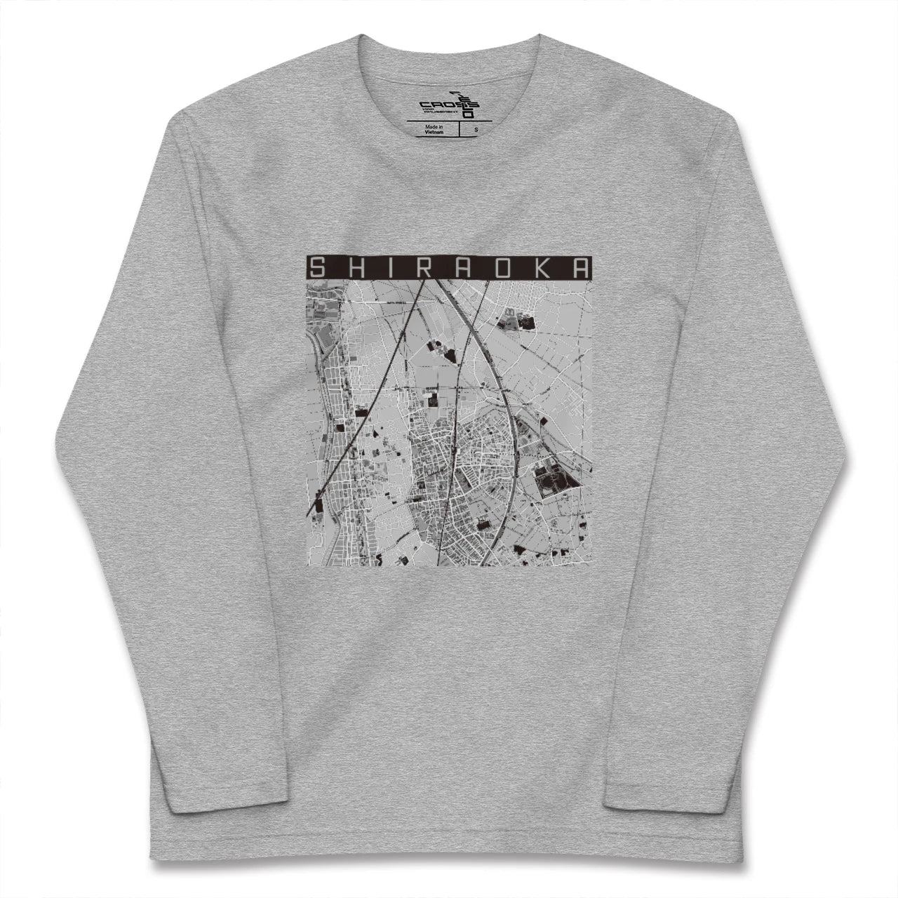 【白岡(埼玉県)】地図柄ロングスリーブTシャツ