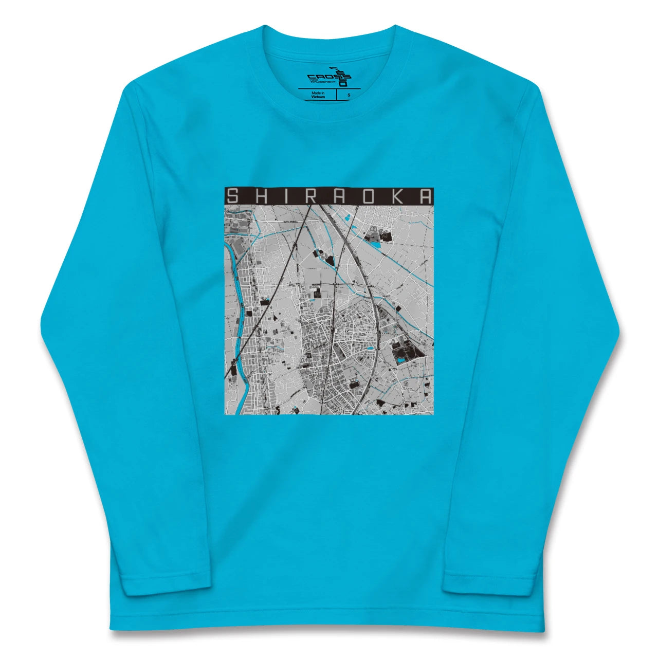 【白岡(埼玉県)】地図柄ロングスリーブTシャツ