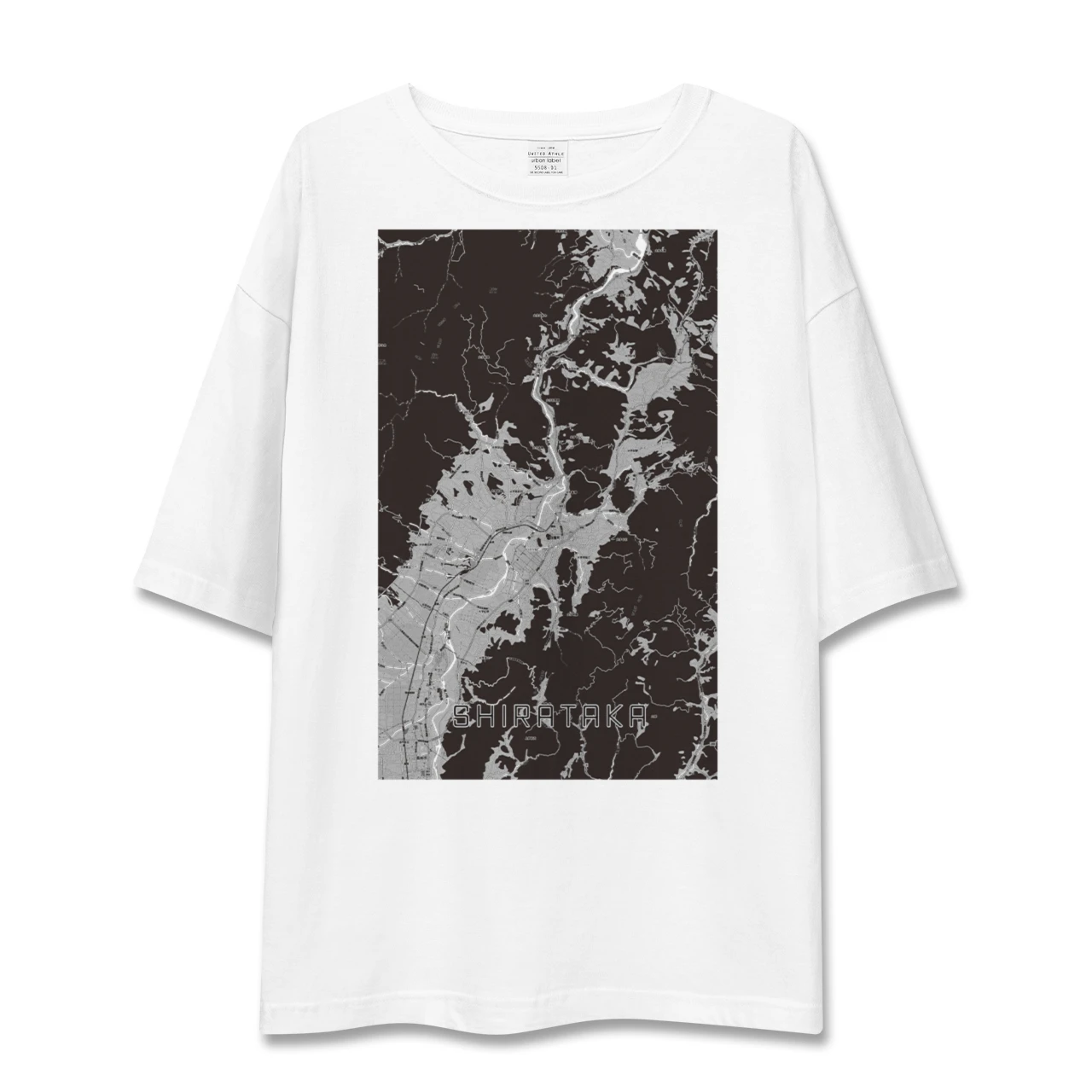 【白鷹(山形県)】地図柄ビッグシルエットTシャツ