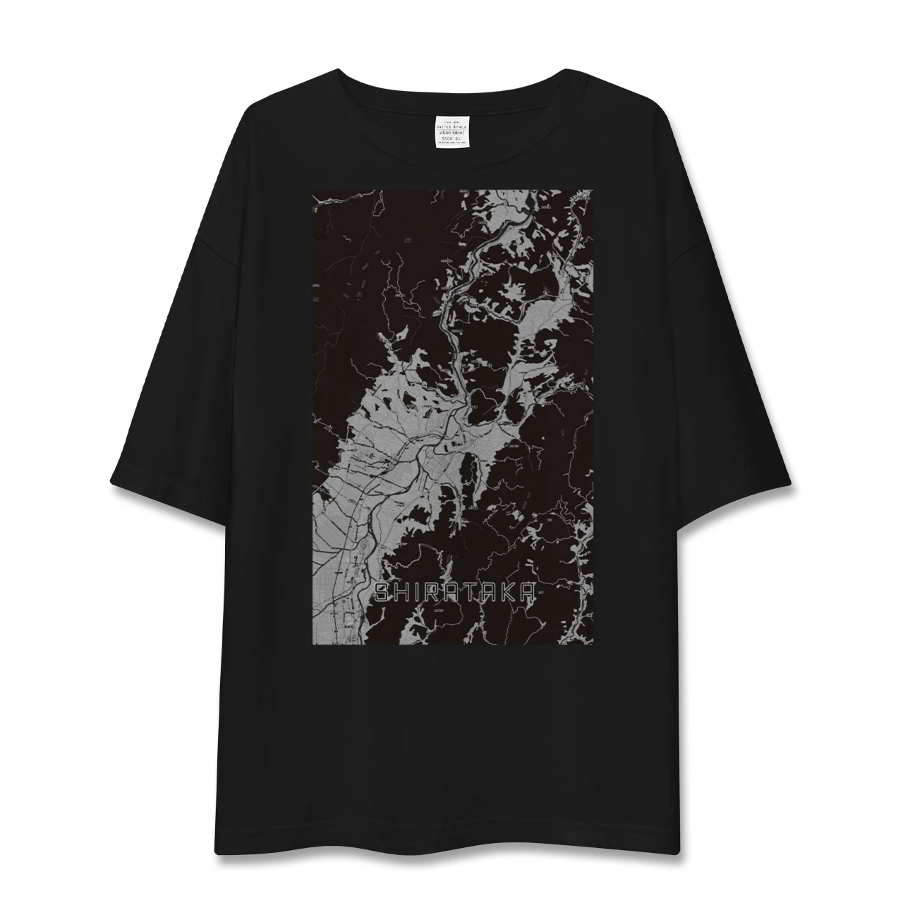 【白鷹(山形県)】地図柄ビッグシルエットTシャツ