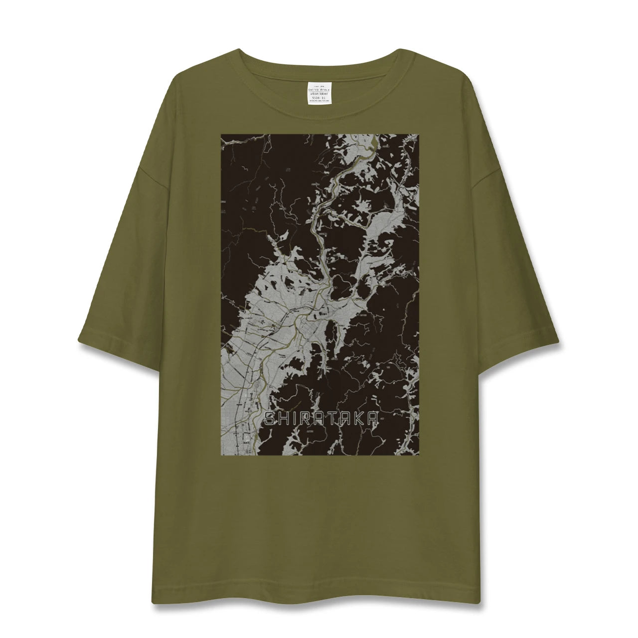 【白鷹(山形県)】地図柄ビッグシルエットTシャツ