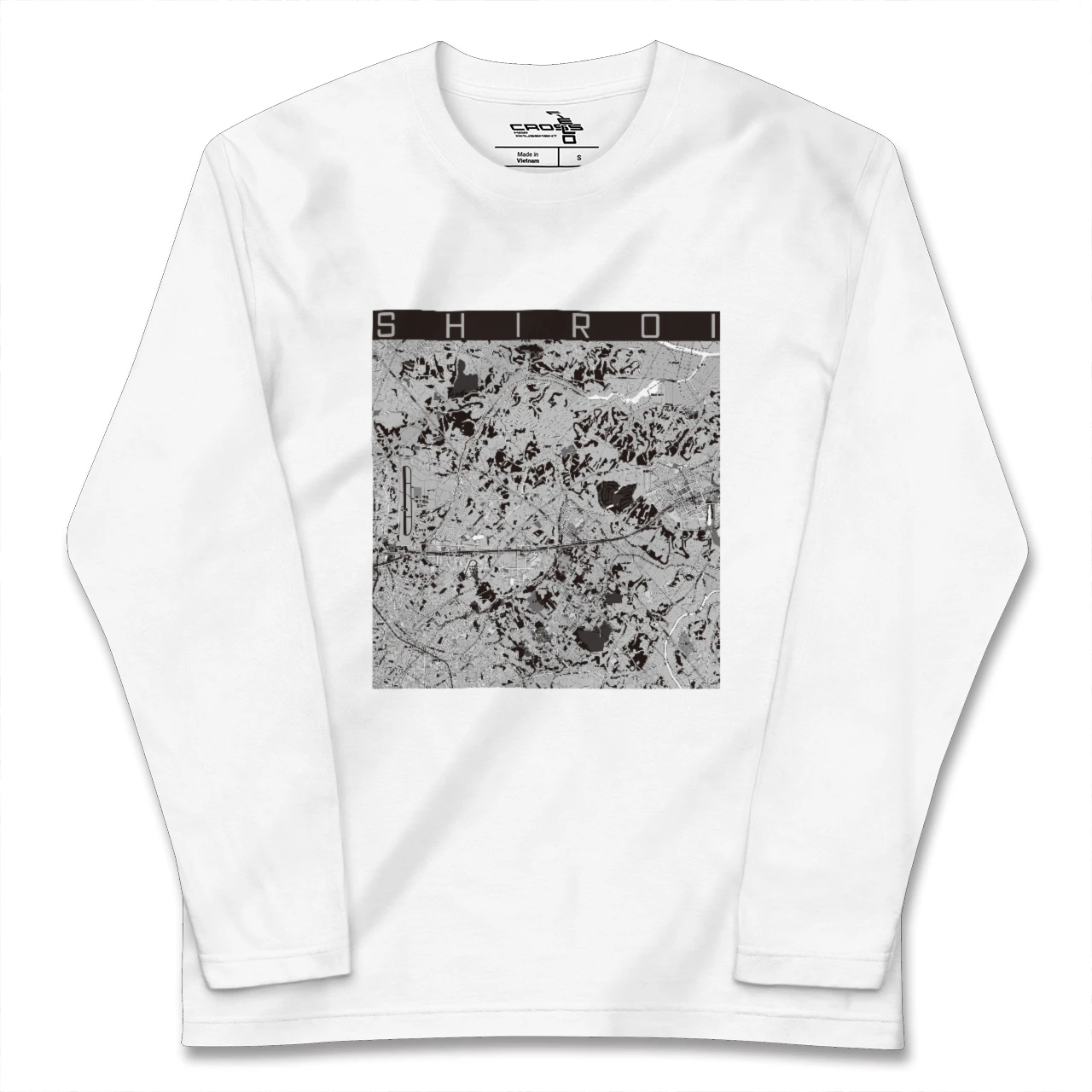 【白井(千葉県)】地図柄ロングスリーブTシャツ